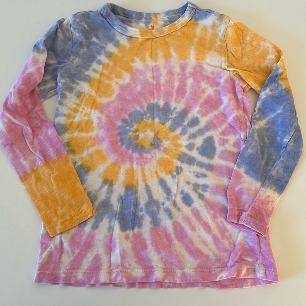 EUC Crewcuts Girls Sz S Tie Dye Long Sleeve Tee